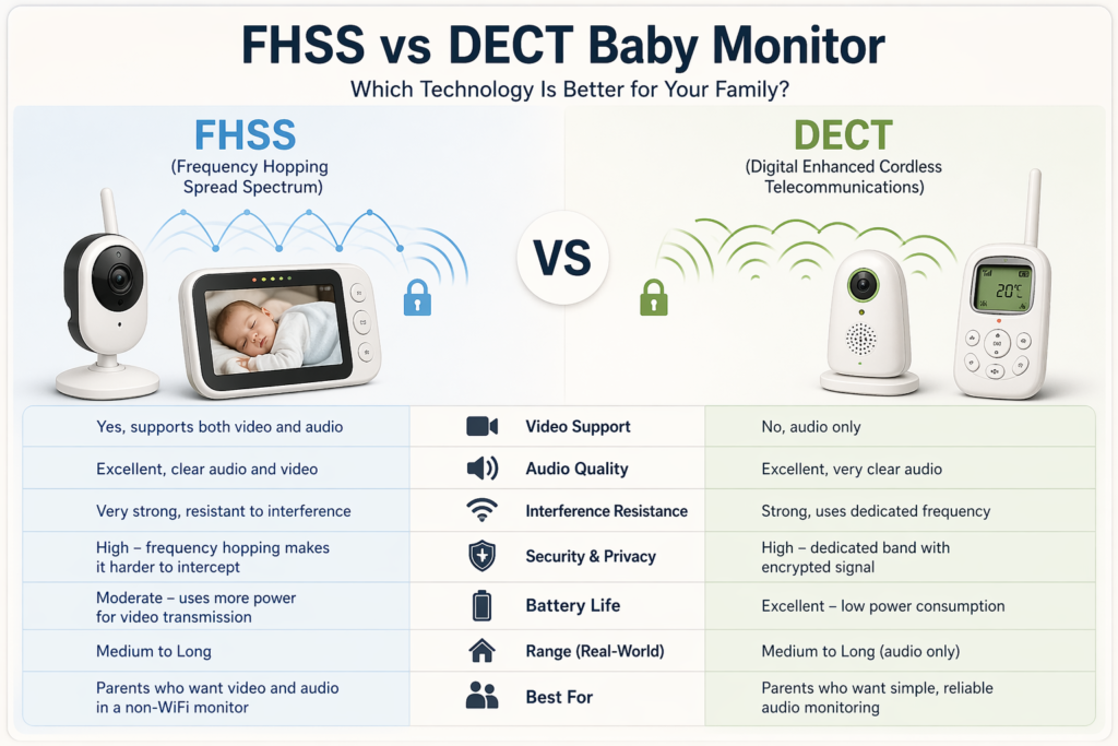 FHSS vs DECT baby monitor
