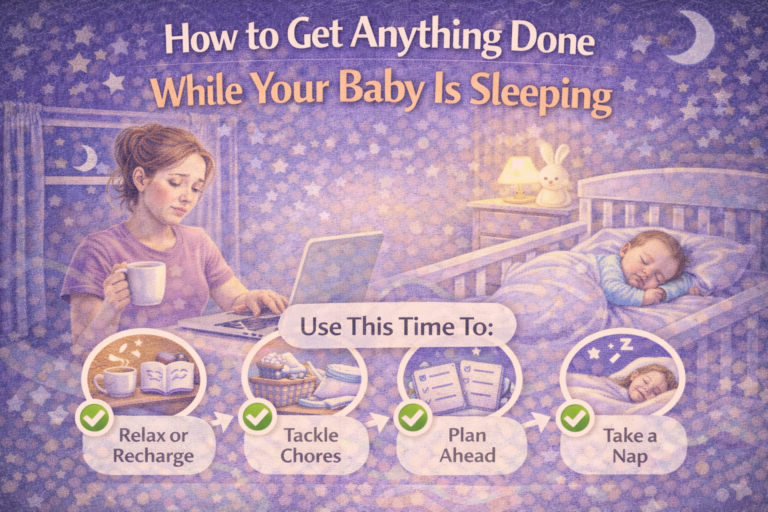 how to get anything done while your baby is sleeping