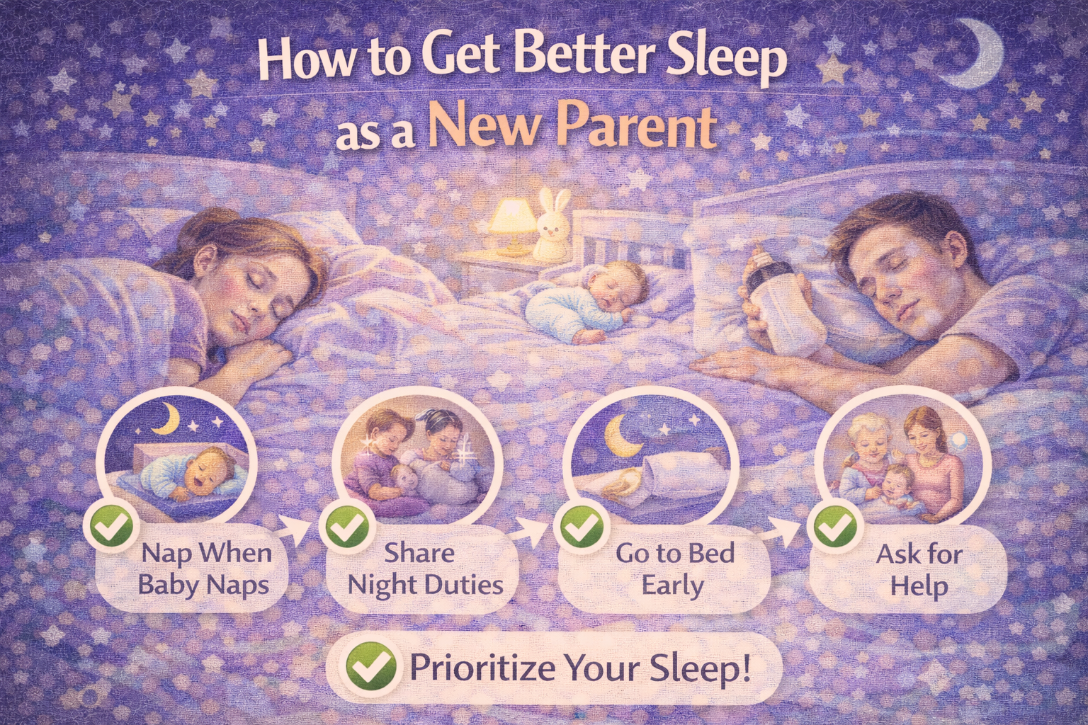 how to get better sleep as a new parent