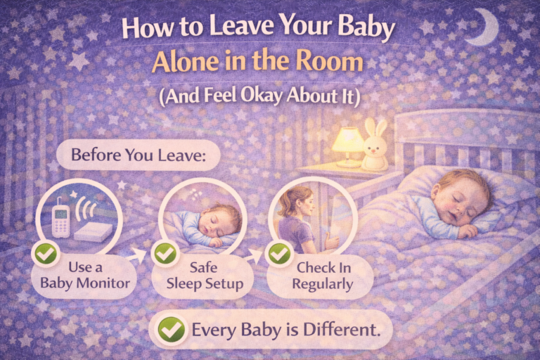 how to leave your baby alone in the room