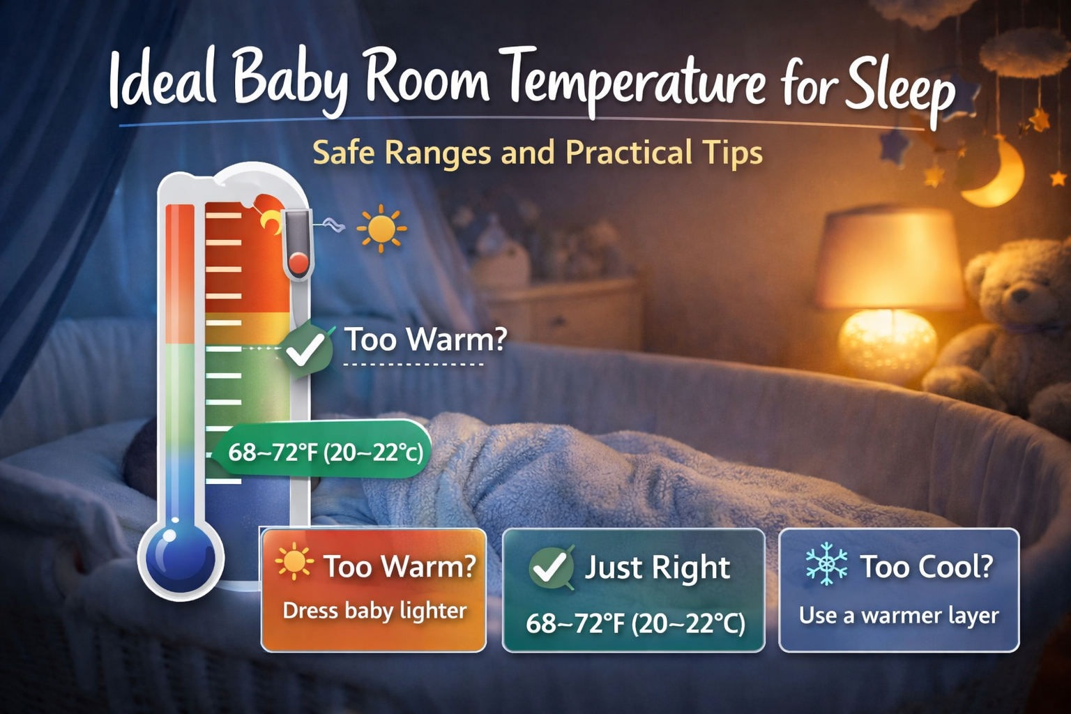 ideal baby room temperature for sleep