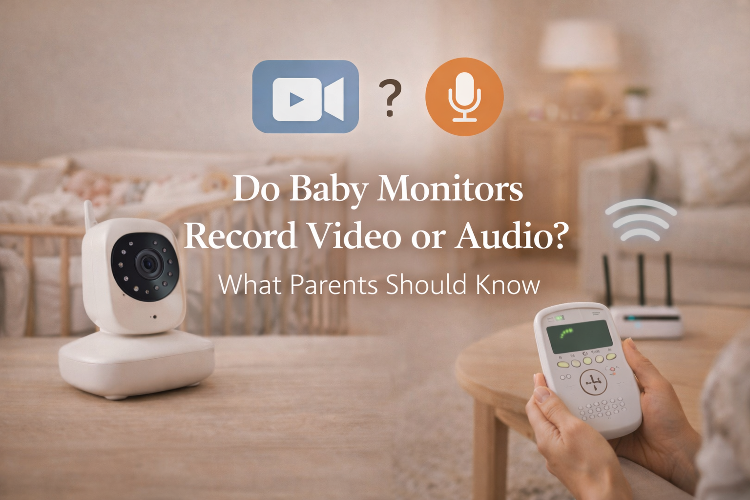 do baby monitors record video or audio