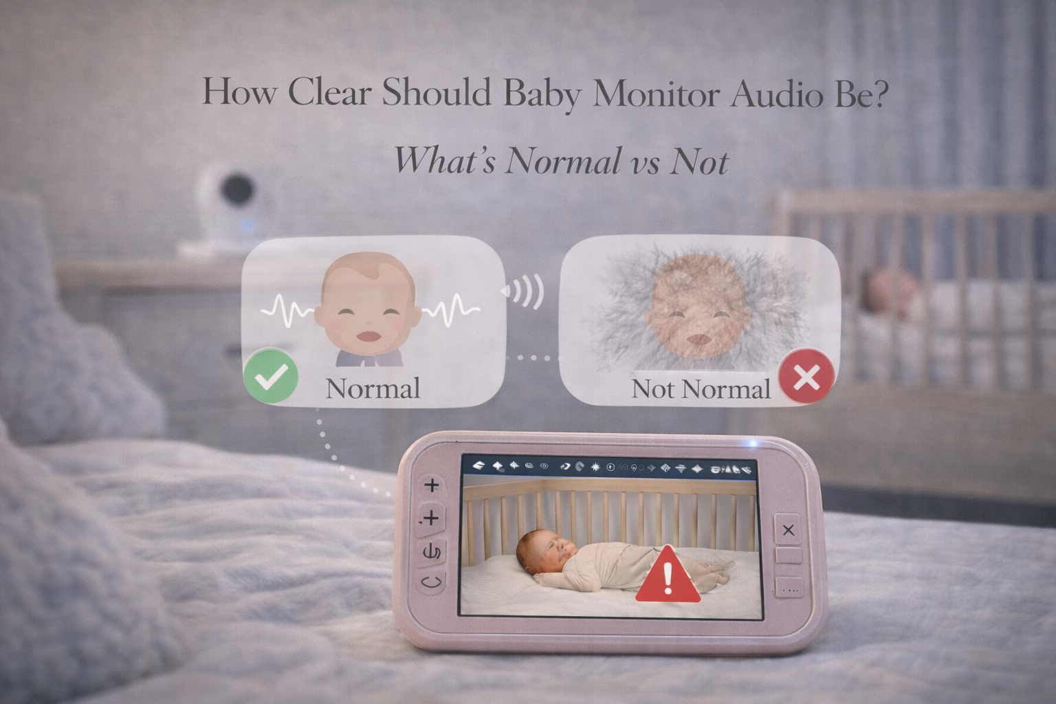 how clear should baby monitor audio be