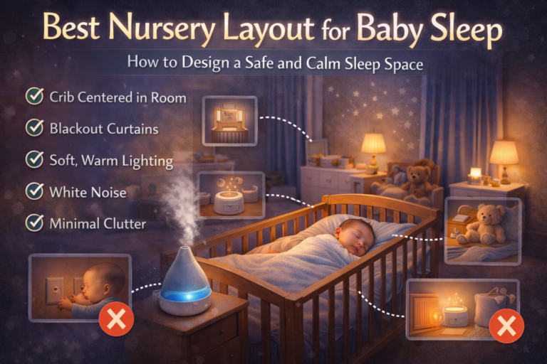 best nursery layout for baby sleep
