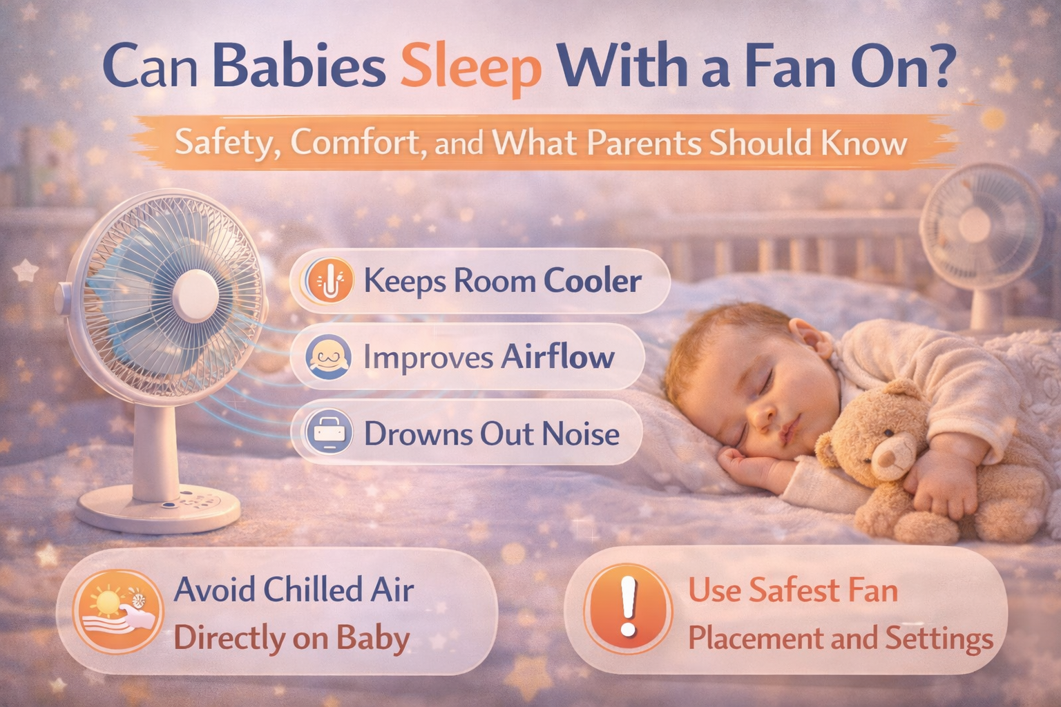 can babies sleep with a fan on