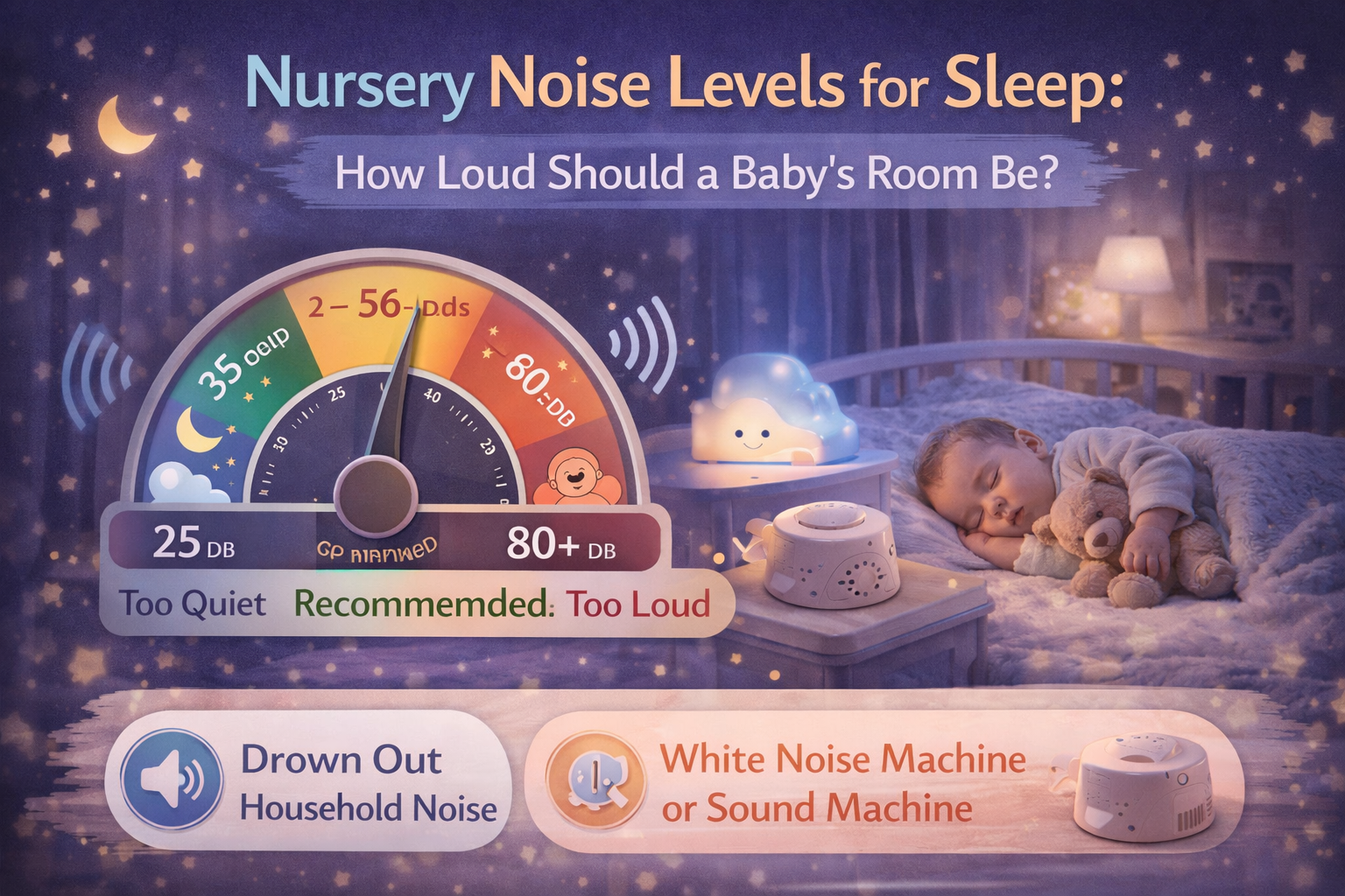 nursery noise levels for sleep