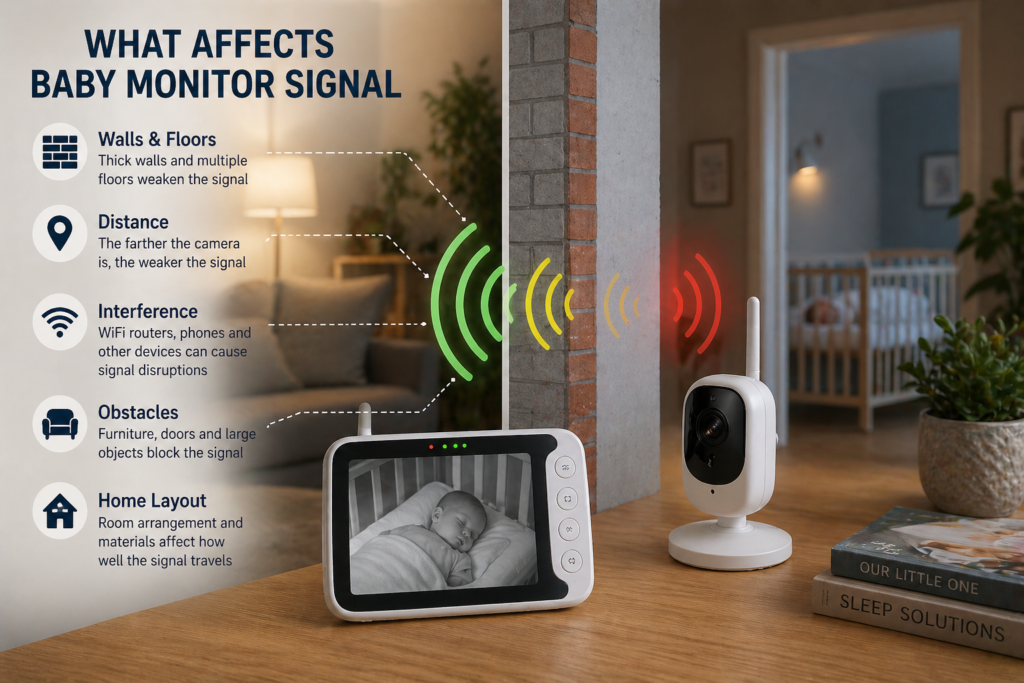 baby monitor range